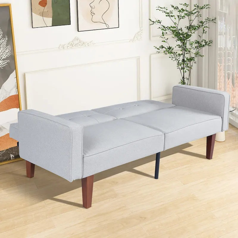 Futon rozkládací pohovka, paměťová pěna, gauč, rozkládací denní postel, skládací konvertibilní pohovka pro dva
