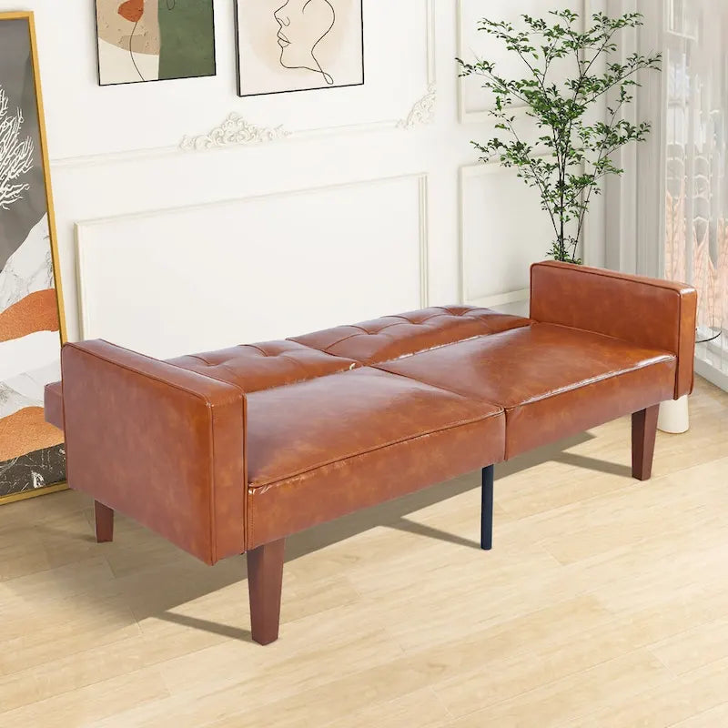 Futon rozkládací pohovka, paměťová pěna, gauč, rozkládací denní postel, skládací konvertibilní pohovka pro dva
