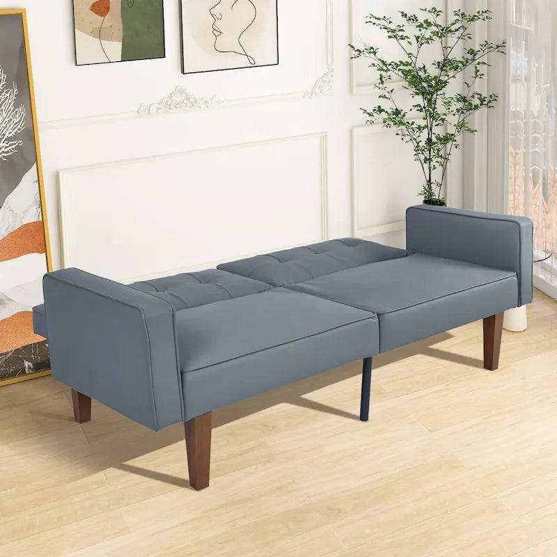 Futon rozkládací pohovka, paměťová pěna, gauč, rozkládací denní postel, skládací konvertibilní pohovka pro dva