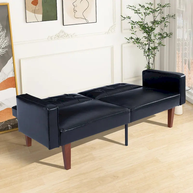 Futon rozkládací pohovka, paměťová pěna, gauč, rozkládací denní postel, skládací konvertibilní pohovka pro dva