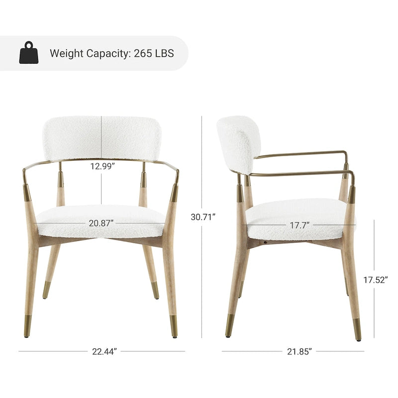 Jídelní židle Mid-Century z masivního dřeva (2 kusy)
