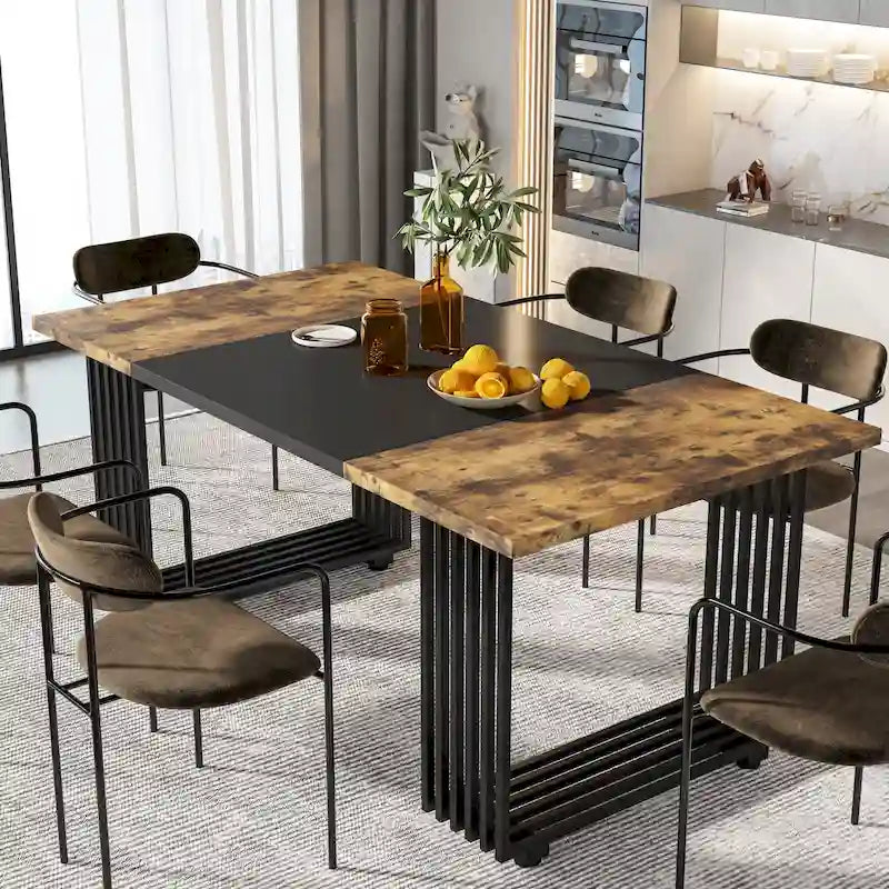 Moderní jídelní stůl pro 6-8 osob, 180 cm bílý kuchyňský stůl