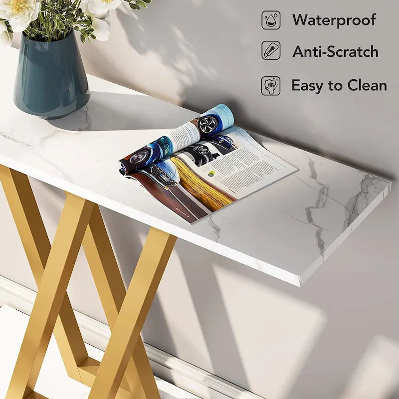 43palcové konzolové stolky do předsíně, úzký pohovkový stolek do chodby, obývacího pokoje