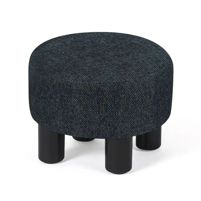 Kulatá sametová otomanová podnožka/stolička