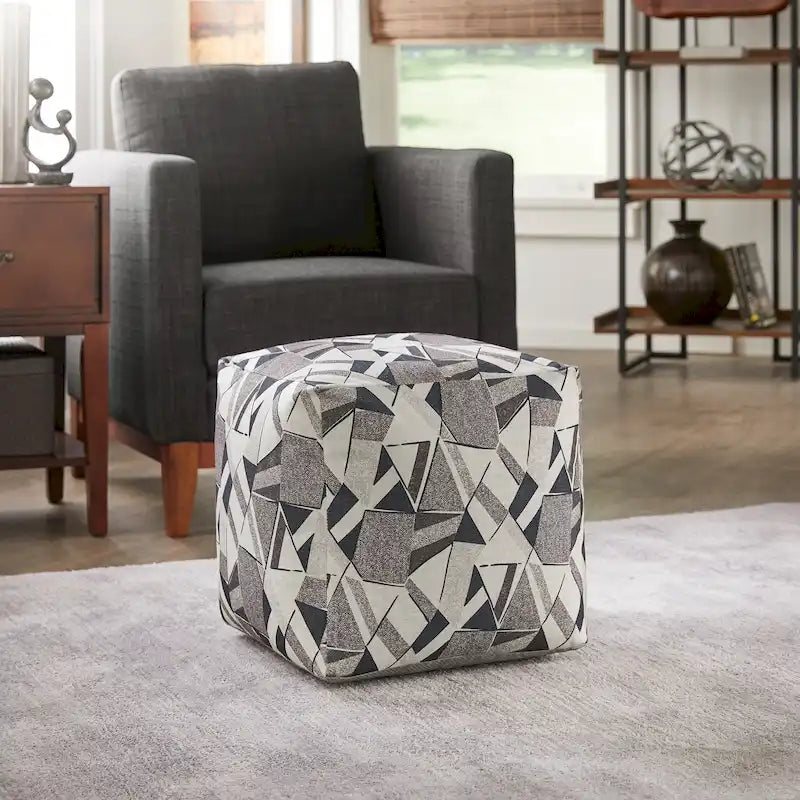 Čalouněná čtvercová podnožka/pouf/taburet
