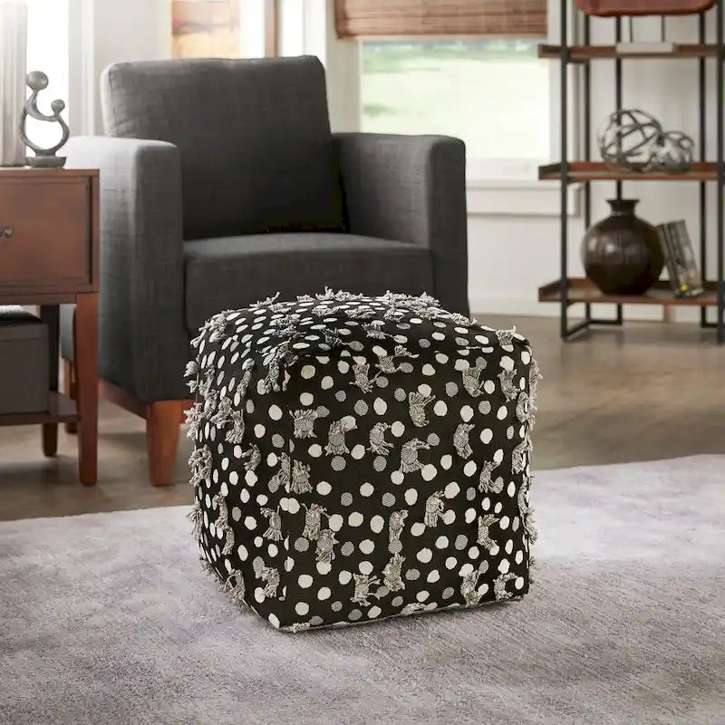 Čalouněná čtvercová podnožka/pouf/taburet