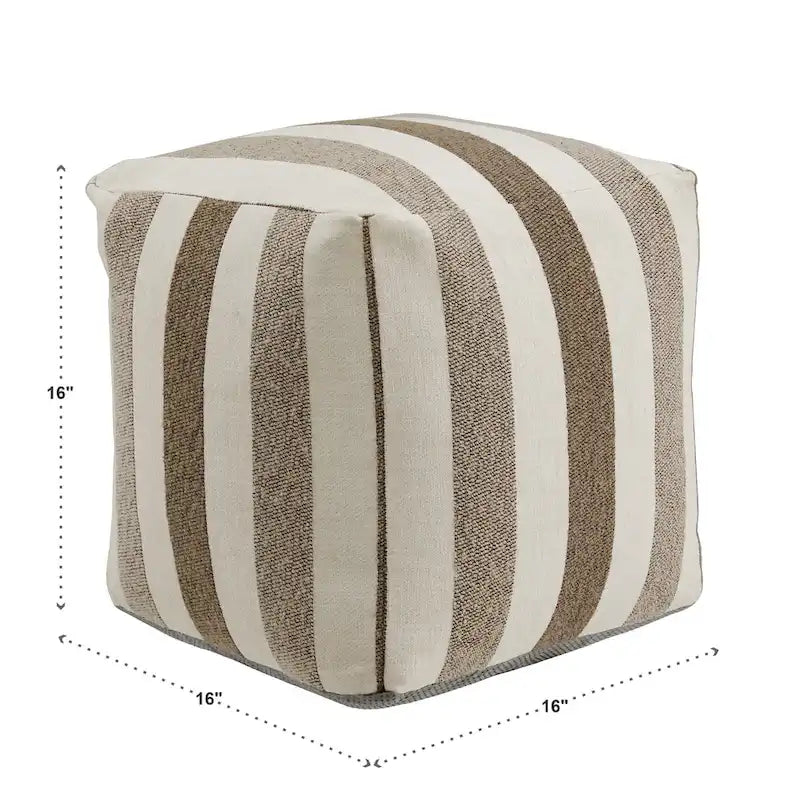 Čalouněná čtvercová podnožka/pouf/taburet