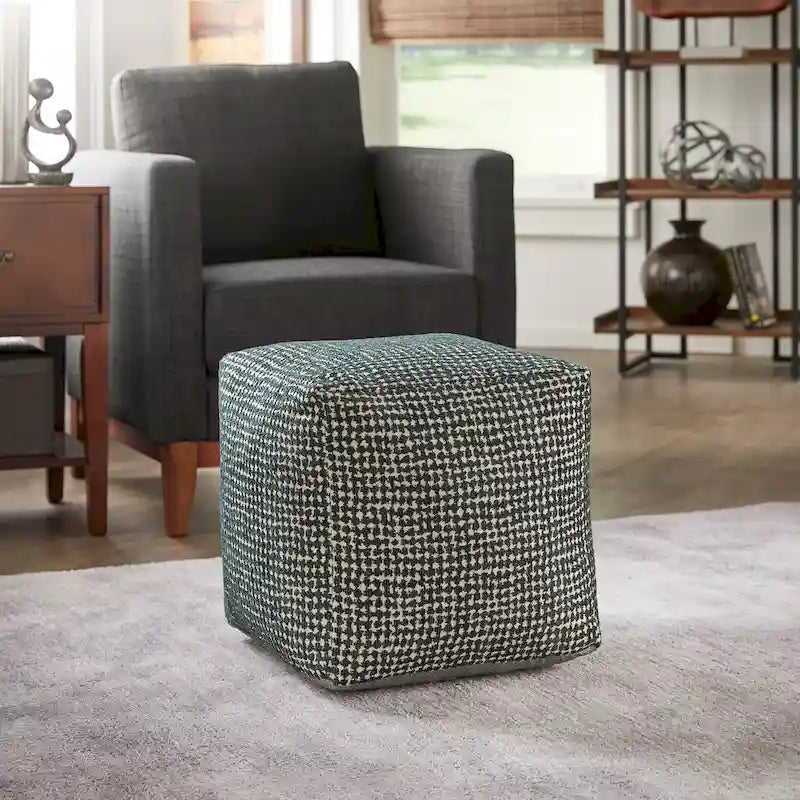 Čalouněná čtvercová podnožka/pouf/taburet