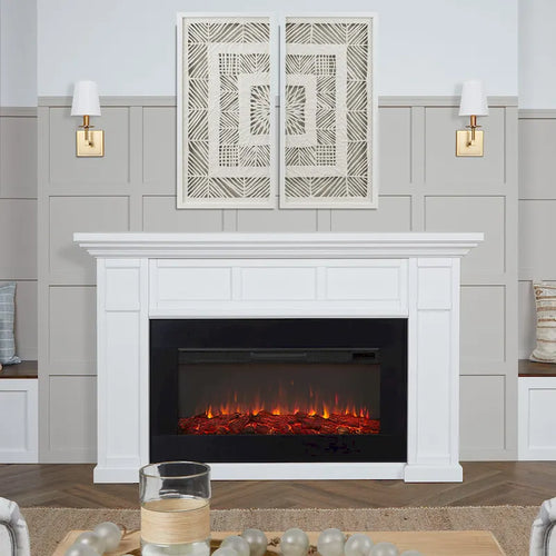 Alcott 75 Landscape Electric Fireplace by Real Flame