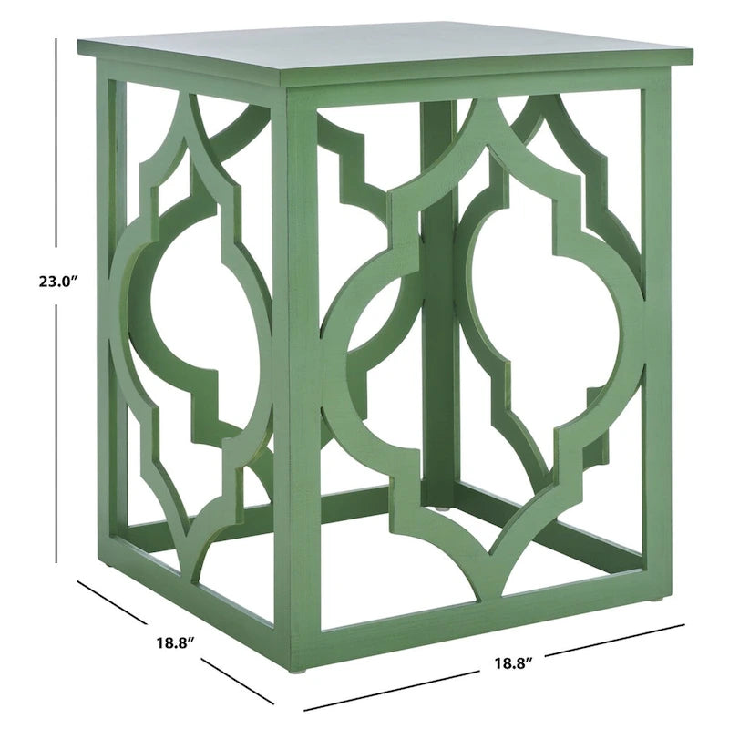 Odkládací stolek Trellis Silver Leaf – 19Š x 19H x 23V
