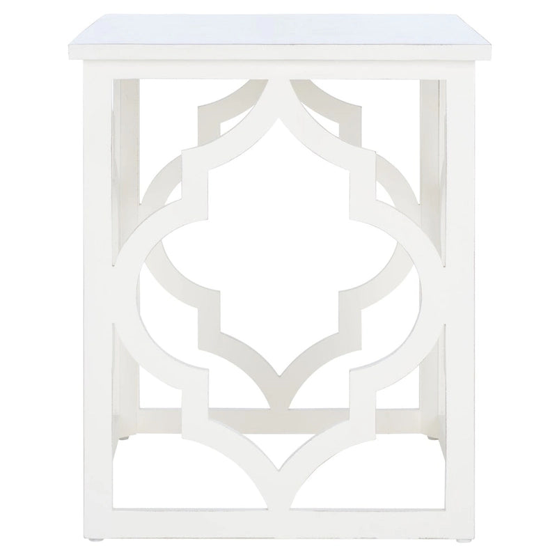 Odkládací stolek Trellis Silver Leaf – 19Š x 19H x 23V