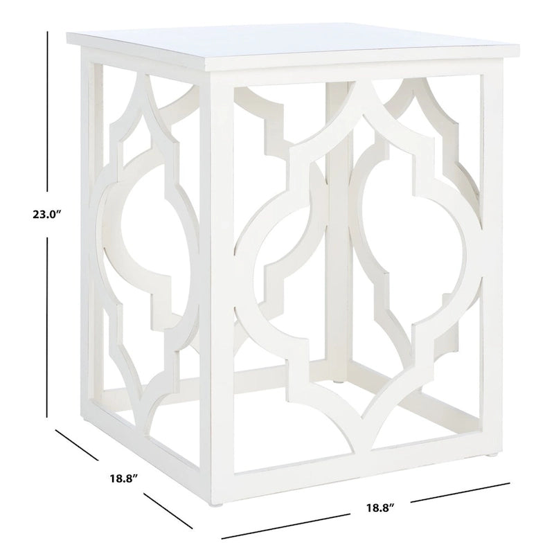 Odkládací stolek Trellis Silver Leaf – 19Š x 19H x 23V